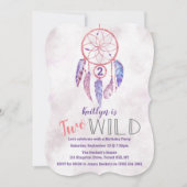 Dreamcatcher Zwei Wild 2. Geburtstagseinladungen Einladung (Vorderseite)