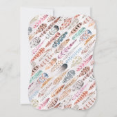 Dreamcatcher Zwei Wild 2. Geburtstagseinladungen Einladung (Rückseite)