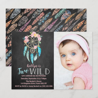 Dreamcatcher Zwei Wildtiere Foto Einladungen zum G