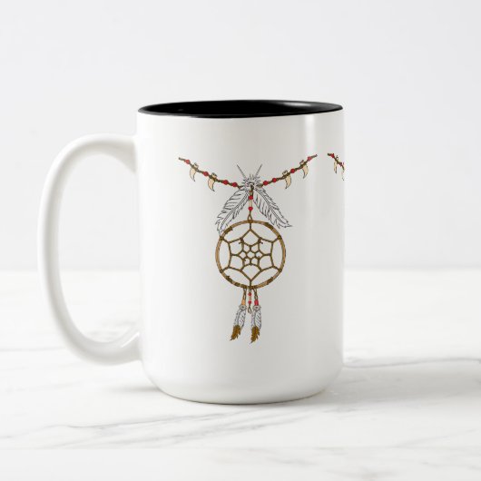 DreamCatcher Zweifarbige Tasse (Links)