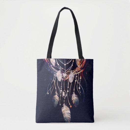 Dreamcatcher, Zweige, boho Stil, digitale Kunst. Tasche (Vorderseite)