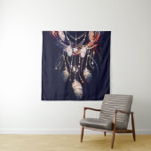 Dreamcatcher, Zweige, boho Stil, digitale Kunst. Wandteppich (Beispiel)