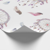 Dreamcatchers u. Feder-Geschenk-Packpapier Geschenkpapier (Ecke)