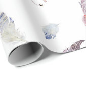 Dreamcatchers u. Feder-Geschenk-Packpapier Geschenkpapier (Rolleneckpunkt)