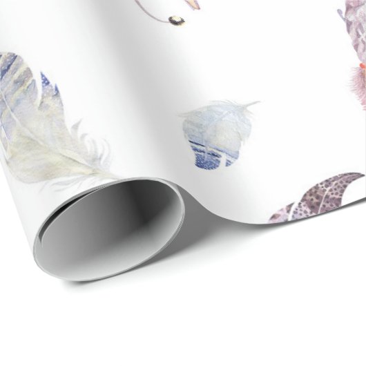 Dreamcatchers u. Feder-Geschenk-Packpapier Geschenkpapier (Rolleneckpunkt)