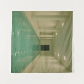 Dreamcore Limousine Pool - Surreal Eunes Backroom Wandteppich (Vorderseite (Horizontal))