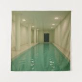 Dreamcore Limousine Pool - Surreal Eunes Backroom Wandteppich (Vorderseite)