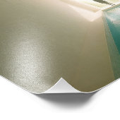 Dreamcore Schwimmbad mit Entität - Limousine Fotodruck (Ecke)