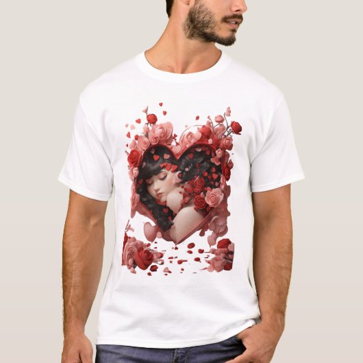 Dreame Liebe: Valentinstag T-Shirt (Vorderseite)