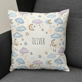 Dreame Sterne, Monde und flauschige Wolken Kissen