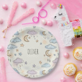 Dreame Sterne, Monde und flauschige Wolken Pappteller (Party)