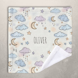 Dreame Sterne, Monde und flauschige Wolken Waschlappen