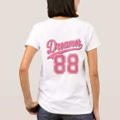 Dreamer 88 Stylish Script Design T-Shirt (Rückseite)