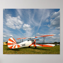 Dreamer Antique Airplane und Blue Sky Archival Poster