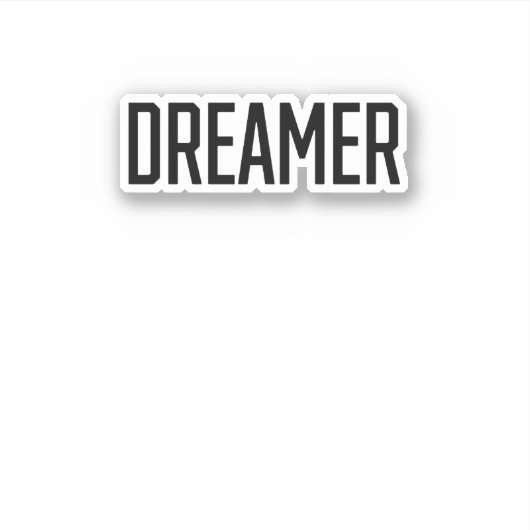 Dreamer Aufkleber (Vorderseite)