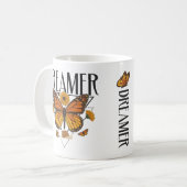 Dreamer Butterfly Niedlich Inspiration Butterfly Kaffeetasse (Vorderseite Links)