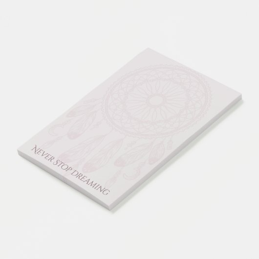 Dreamer Dreamcatcher 4x6 Post-it Klebezettel (angewinkelt)