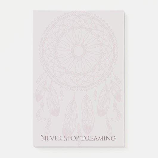 Dreamer Dreamcatcher 4x6 Post-it Klebezettel (Vorderseite)
