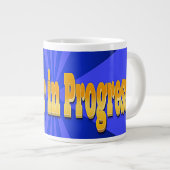 Dreamer in Progress Jumbo-Kaffee-Tasse Jumbo-Tasse (Vorderseite Rechts)