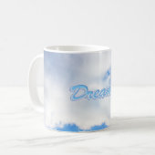 Dreamer Puffy weiße Wolken und Blue Sky Kaffeetasse (Vorderseite Links)