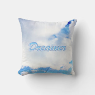 Dreamer Puffy weiße Wolken und Blue Sky Kissen