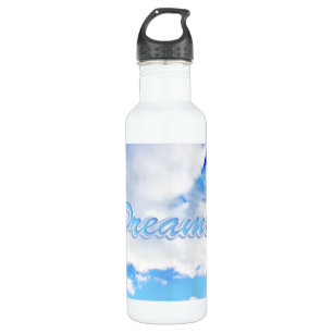 Dreamer Puffy weiße Wolken und Blue Sky Trinkflasche