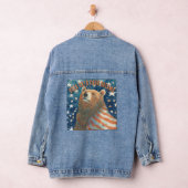 Dreamer US Flagge Bear Denim Jacket Jeansjacke (Hangar)
