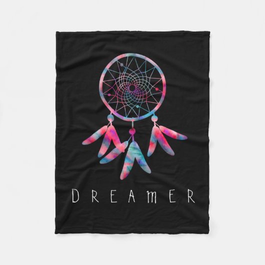 Dreamer Watercolor Dream Catcher Fleecedecke (Vorderseite)