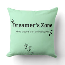 Dreamer-Zone-Kissen-Kissen Minimalistische Pastel