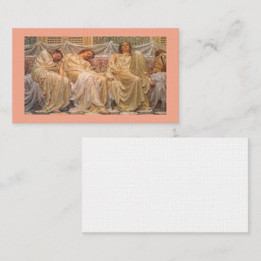 Dreamers – Albert Joseph Moore Visitenkarte (Vorne/Hinten)