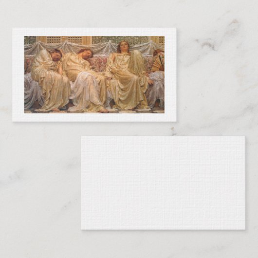 Dreamers – Albert Joseph Moore Visitenkarte (Vorne/Hinten)