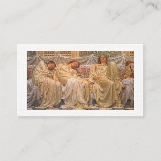 Dreamers – Albert Joseph Moore Visitenkarte (Vorderseite)