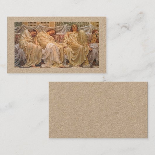 Dreamers – Albert Joseph Moore Visitenkarte (Vorne/Hinten)