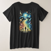 Dreamers Light Paths Große Größe T-Shirt (Design Rückseite)