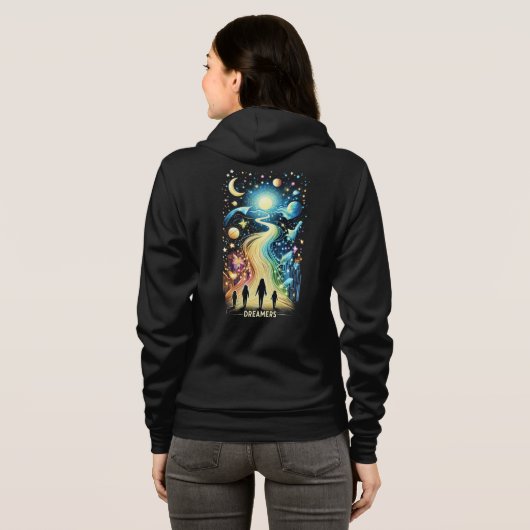 Dreamers Light Paths Hoodie (Schwarz voll)