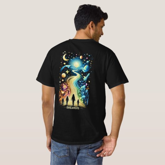 Dreamers Light Paths T-Shirt (Schwarz voll)