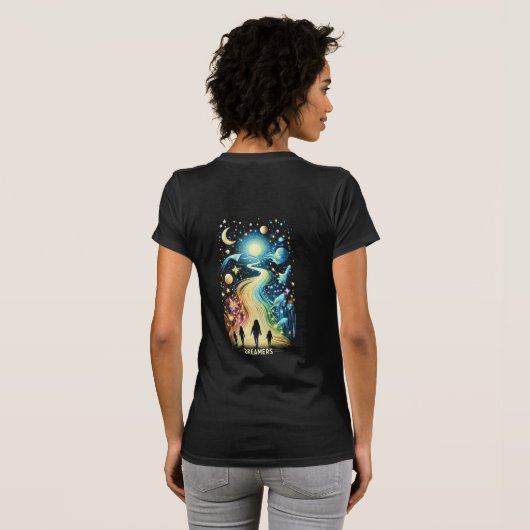 Dreamers Light Paths T-Shirt (Schwarz voll)