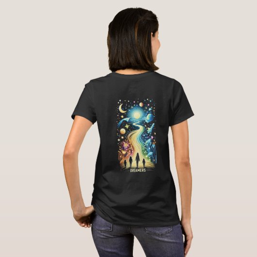 Dreamers Light Paths T-Shirt (Schwarz voll)