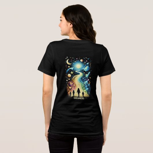 Dreamers Light Paths Tri-Blend Shirt (Rückseite voll)
