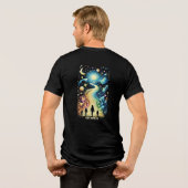 Dreamers Light Paths Tri-Blend Shirt (Rückseite voll)