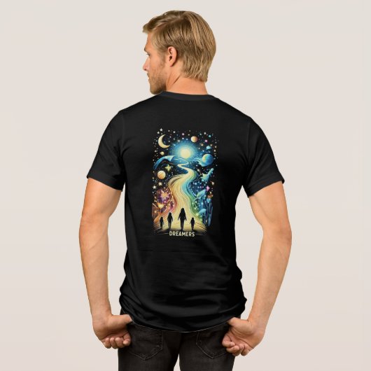 Dreamers Light Paths Tri-Blend Shirt (Rückseite voll)