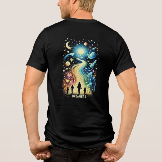 Dreamers Light Paths Tri-Blend Shirt (Rückseite)