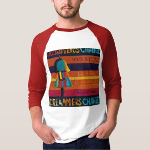 Dreamers Spark Change - Multicolor Inspiration T-Shirt