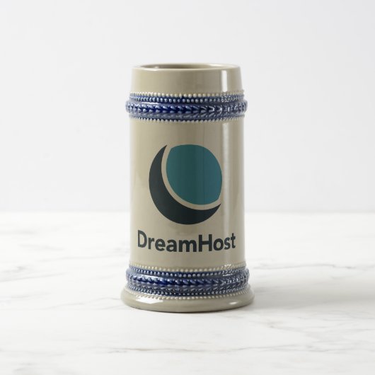 DreamHost Logo Stein Bierglas (Mittel)