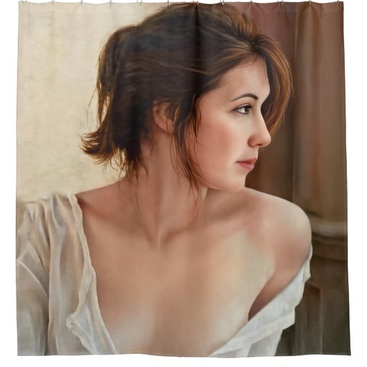 Dreaming by the Window Duschvorhang (Vorderseite)