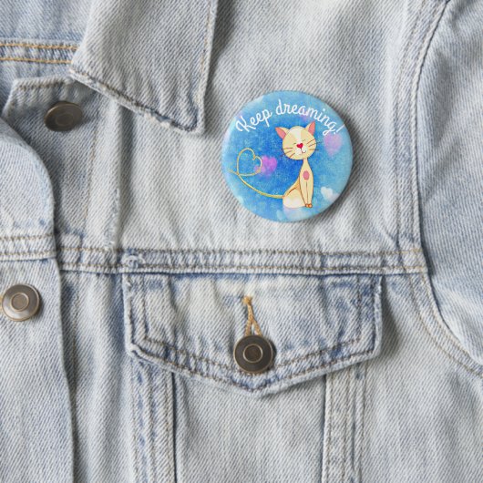 Dreaming Cat Button (Beispiel)