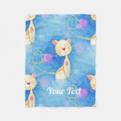 Dreaming Cat Fleecedecke (Vorderseite)