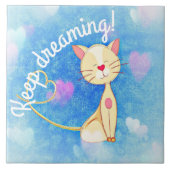 Dreaming Cat Fliese (Vorderseite)