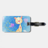 Dreaming Cat Gepäckanhänger (Rückseite horizontal)