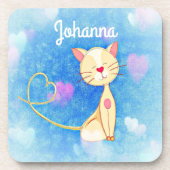 Dreaming Cat Getränkeuntersetzer (Vorderseite)